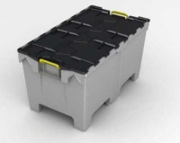 Nestbarer Klappdeckelcontainer